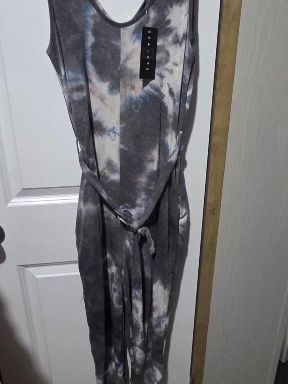 Saints grey tie dye jumpsuit #jumpsuit #tie-dye